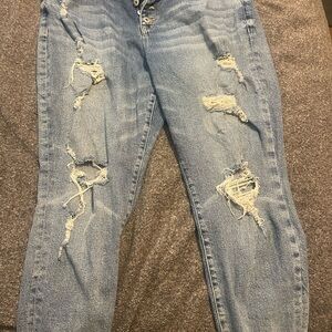 Torrid Light Blue Distressed Jeans